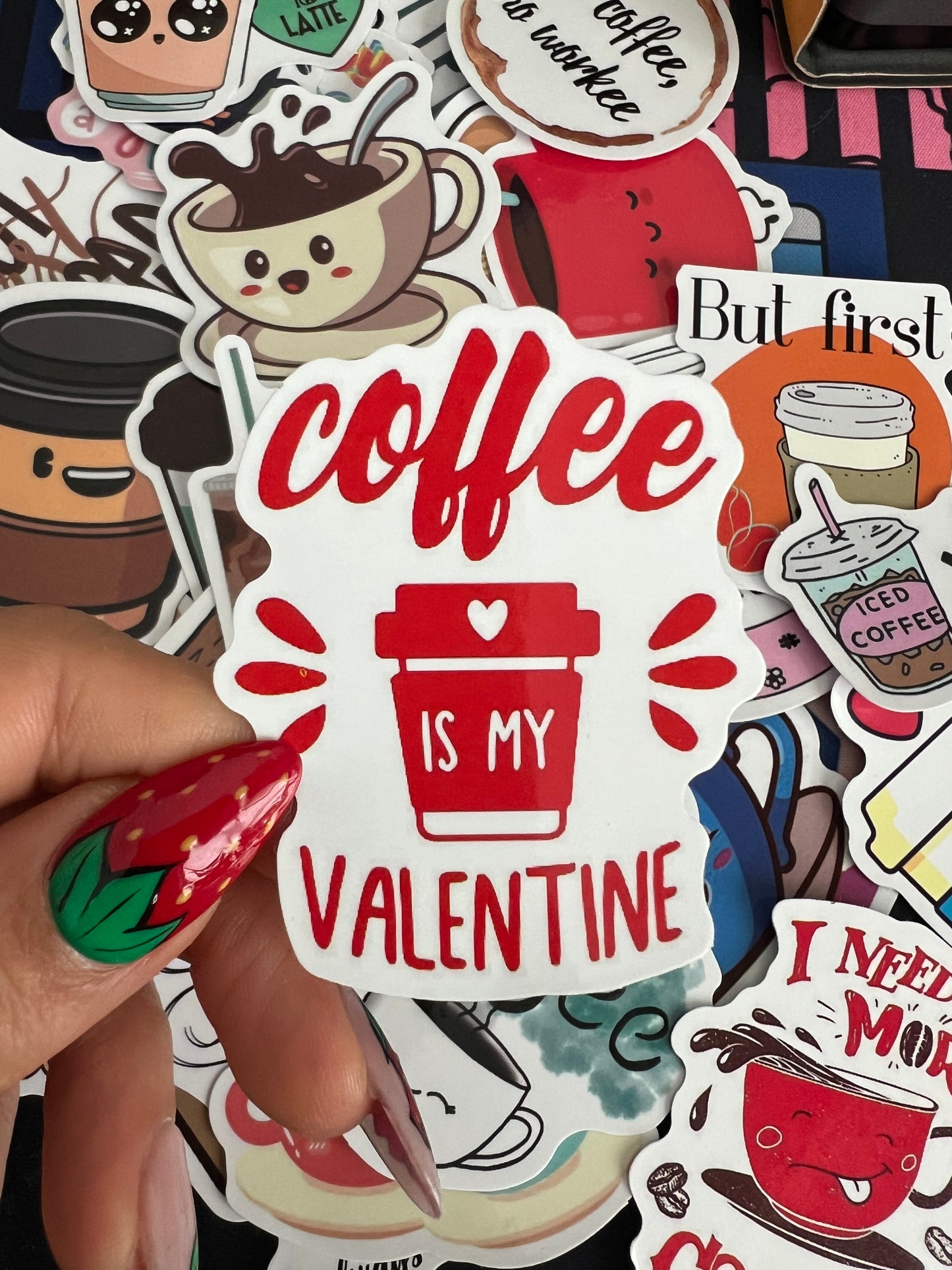 Coffee Lover Cute and Funny Stickers Mystery Pack