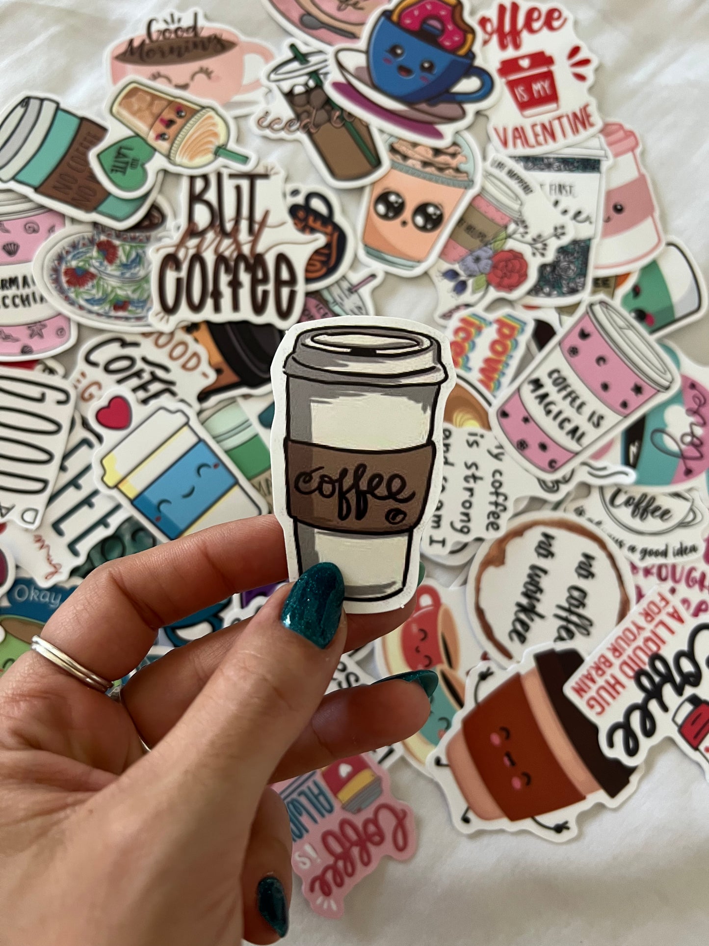 Coffee Lover Cute and Funny Stickers Mystery Pack