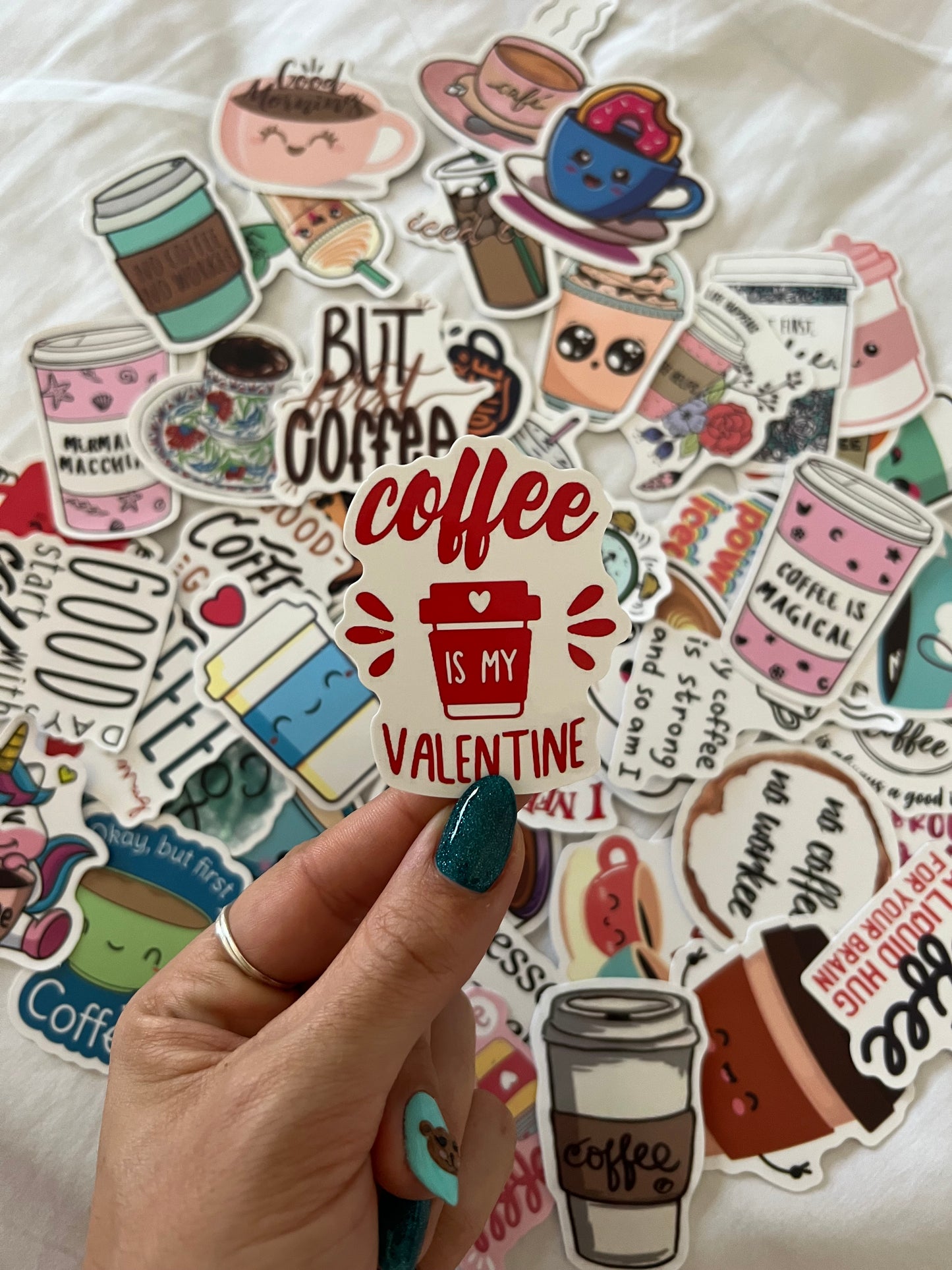 Coffee Lover Cute and Funny Stickers Mystery Pack