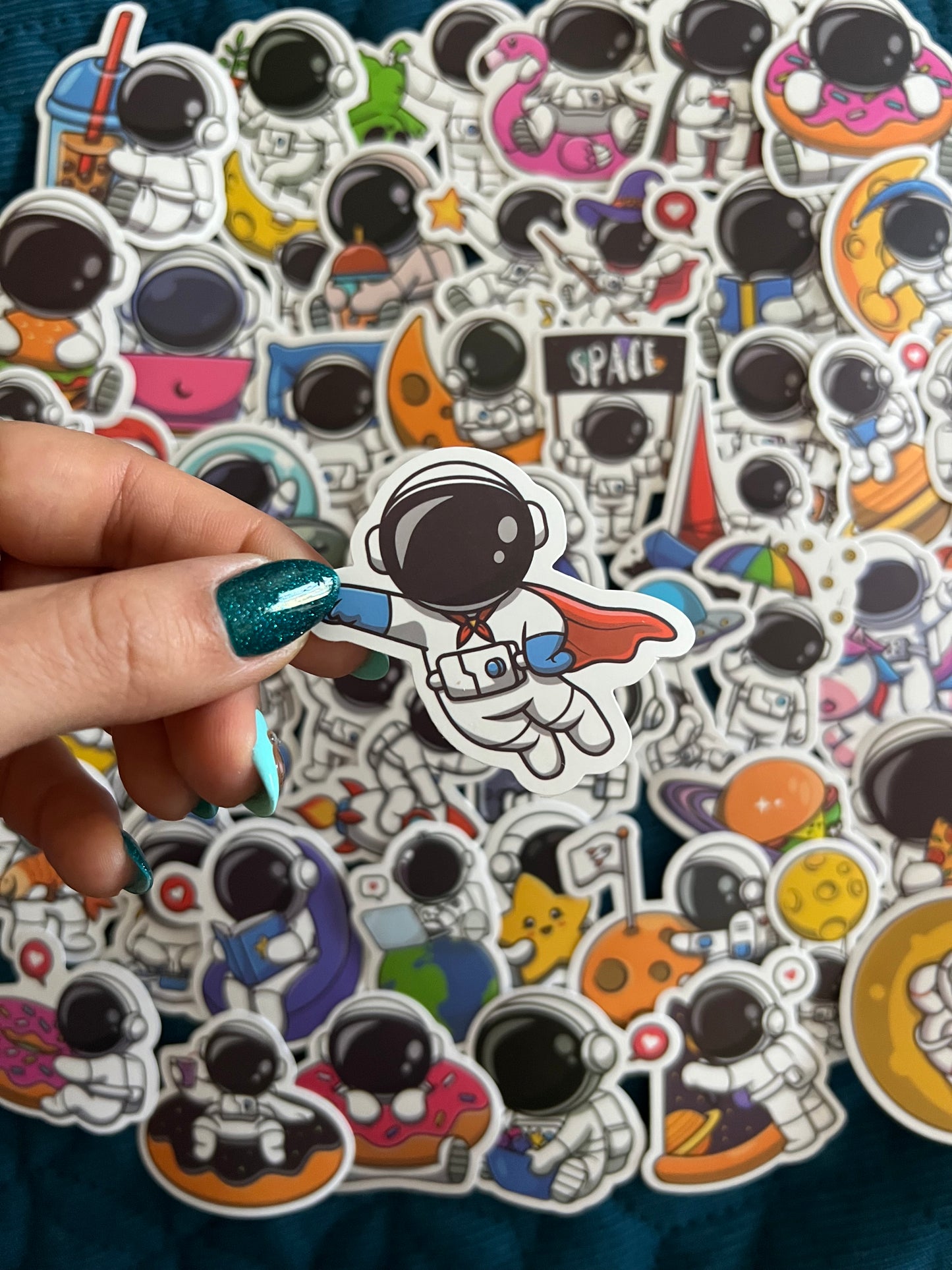 Space Moon Planet Cute and Funny Stickers Mystery Pack